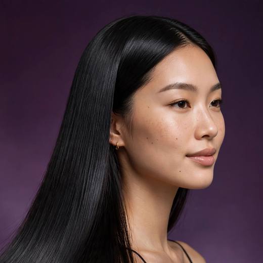 Cheveux lisses et brillants